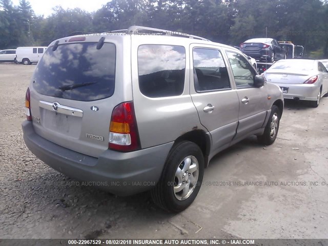 4F2YU06B31KM62672 - 2001 MAZDA TRIBUTE DX 米色 照片 4