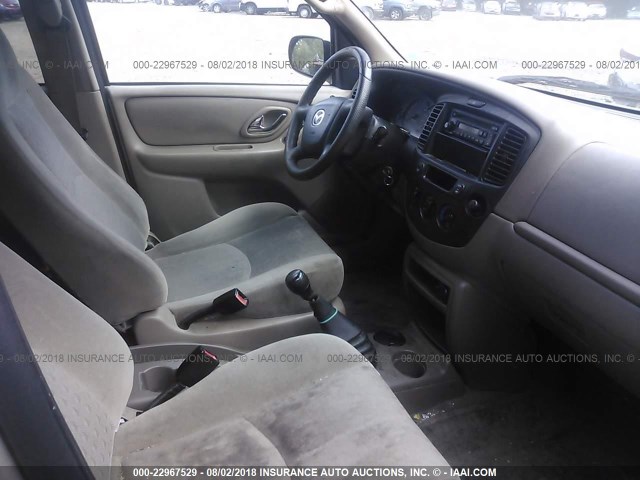 4F2YU06B31KM62672 - 2001 MAZDA TRIBUTE DX BEIGE photo 5