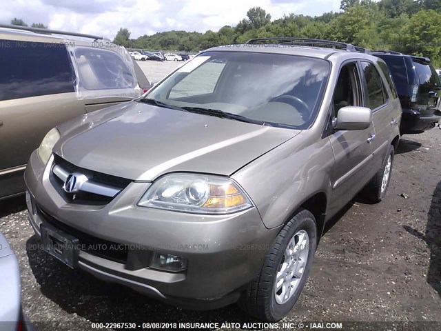 2HNYD18624H541519 - 2004 ACURA MDX TOURING GOLD photo 2