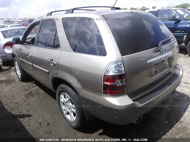 2HNYD18624H541519 - 2004 ACURA MDX TOURING GOLD photo 3