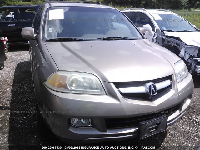 2HNYD18624H541519 - 2004 ACURA MDX TOURING GOLD photo 6