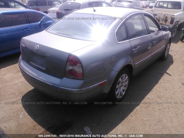 WVWPD63B92P232657 - 2002 VOLKSWAGEN PASSAT GLS Pewter photo 4