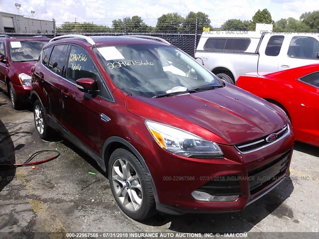 1FMCU9J96EUB62116 - 2014 FORD ESCAPE TITANIUM ORANGE photo 1