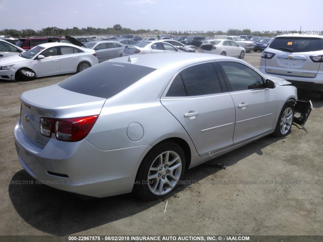 1G11C5SL3EF157390 - 2014 CHEVROLET MALIBU 1LT ვერცხლისფერი ფოტო 4