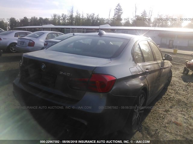 WBA8B3G57HNU35609 - 2017 BMW 340 I Grau Foto 4