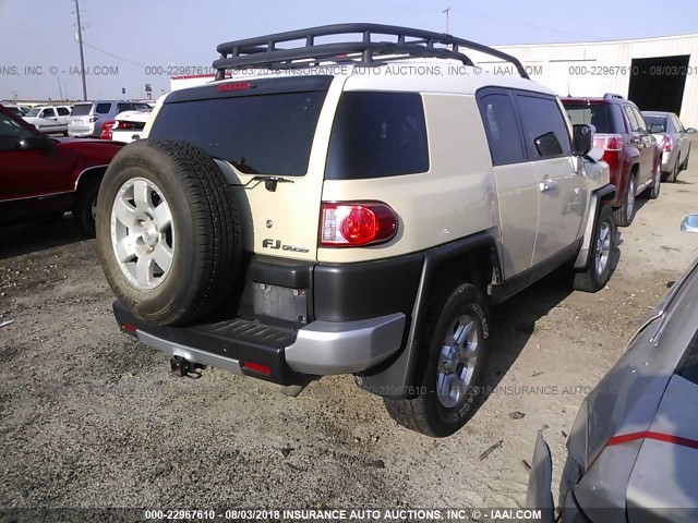 JTEBU11F08K025868 - 2008 TOYOTA FJ CRUISER CREAM photo 4