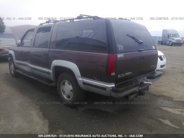 1GKFK16R0TJ731000 - 1996 GMC SUBURBAN K1500 PURPLE photo 3