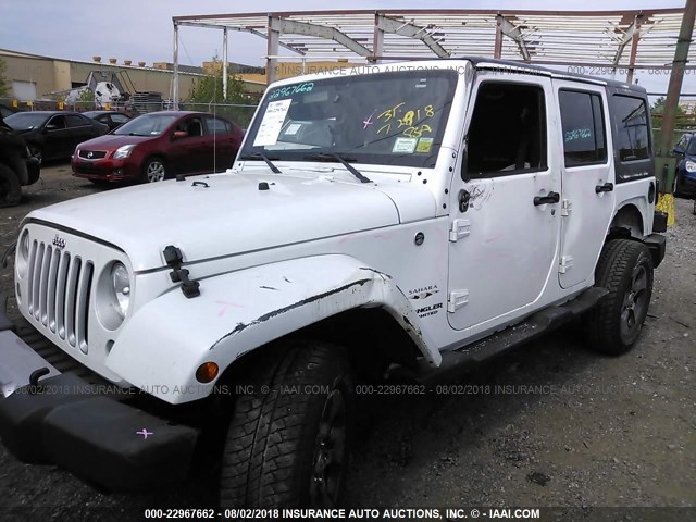 1C4HJWEG8GL312942 - 2016 JEEP WRANGLER UNLIMITE SAHARA WHITE photo 6