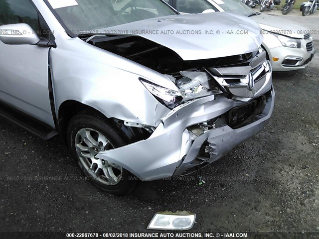 2HNYD28467H535523 - 2007 ACURA MDX TECHNOLOGY SILVER photo 6