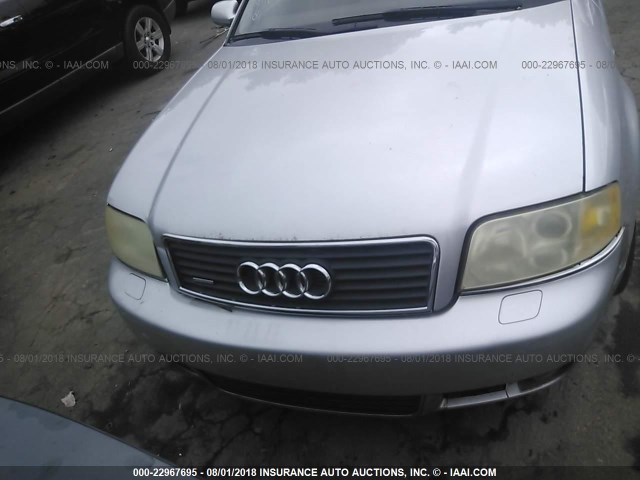 WAULT64B43N022445 - 2003 AUDI A6 3.0 QUATTRO SILVER photo 6