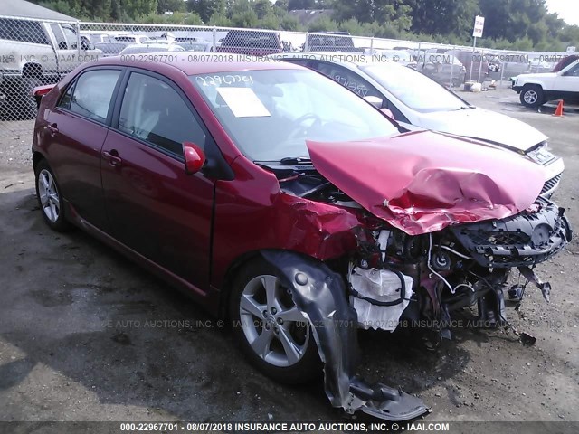 2T1BU4EE5BC552451 - 2011 TOYOTA COROLLA S/LE RED photo 1
