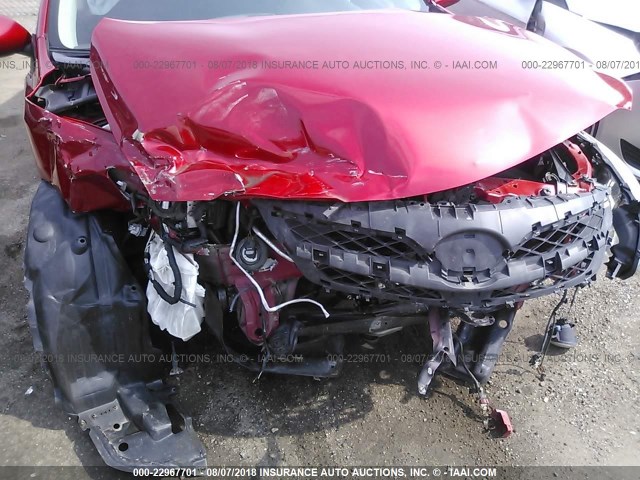 2T1BU4EE5BC552451 - 2011 TOYOTA COROLLA S/LE RED photo 6