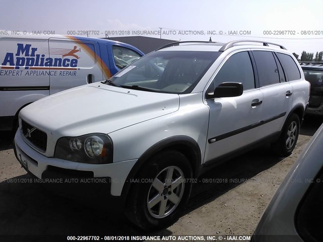 YV1CZ59H641044748 - 2004 VOLVO XC90 WHITE photo 2