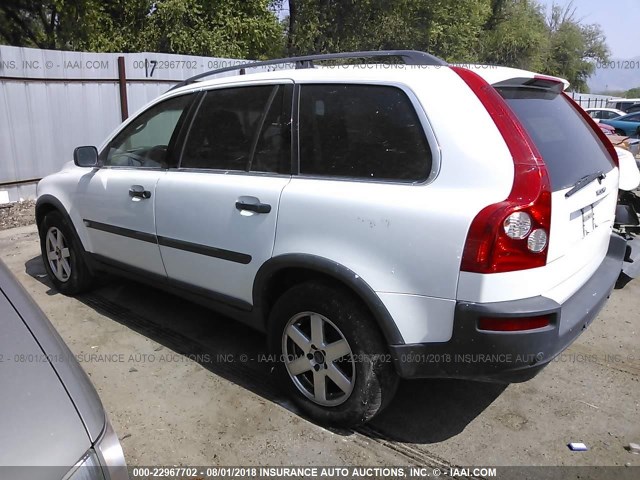 YV1CZ59H641044748 - 2004 VOLVO XC90 WHITE photo 3