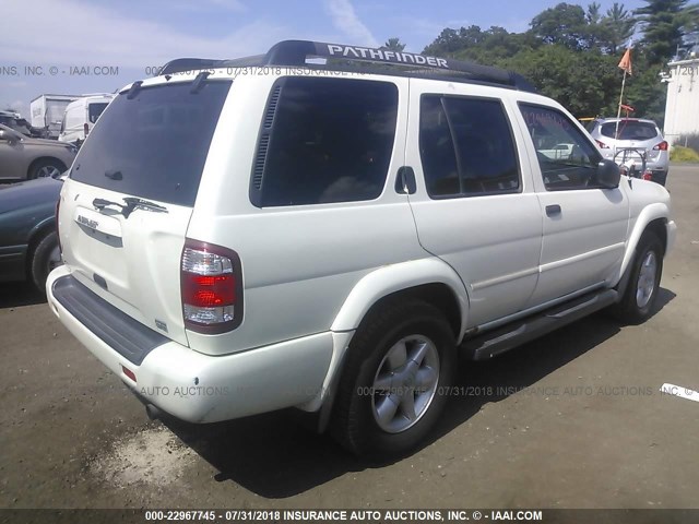 JN8DR09Y72W713952 - 2002 NISSAN PATHFINDER LE/SE WHITE photo 4