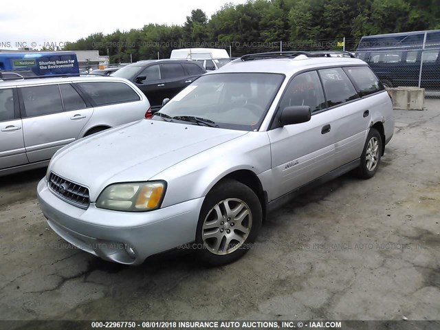 4S3BH675847631243 - 2004 SUBARU LEGACY OUTBACK AWP SILVER photo 2