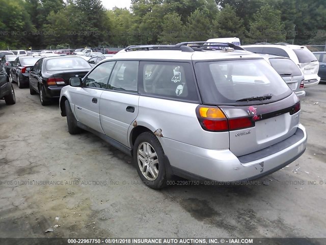 4S3BH675847631243 - 2004 SUBARU LEGACY OUTBACK AWP SILVER photo 3