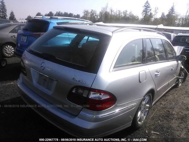 WDBUH82J95X171342 - 2005 MERCEDES-BENZ E 320 4MATIC SILVER photo 4