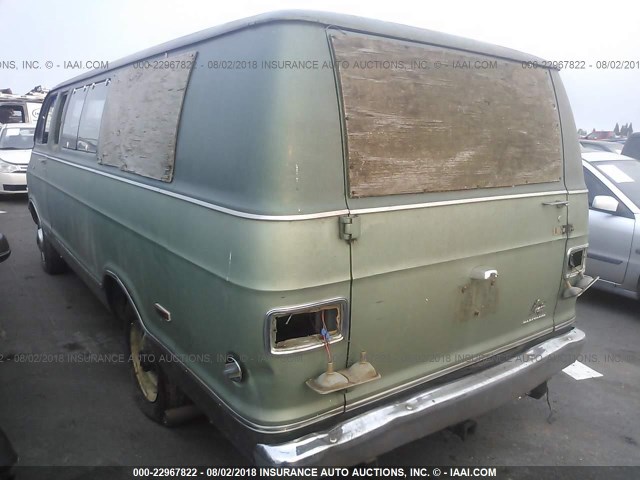 B36BD7X209367 - 1977 DODGE VAN GREEN photo 3