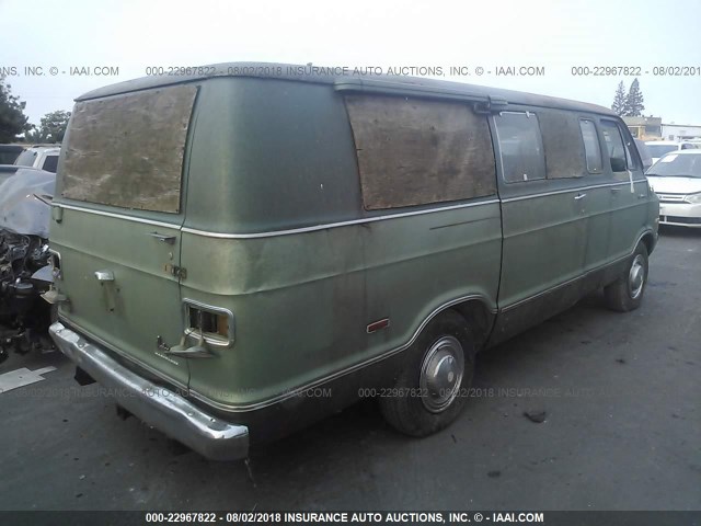 B36BD7X209367 - 1977 DODGE VAN GREEN photo 4