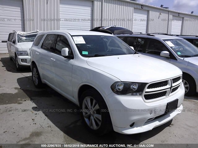 1D4RE3GG3BC689193 - 2011 DODGE DURANGO HEAT WHITE photo 1