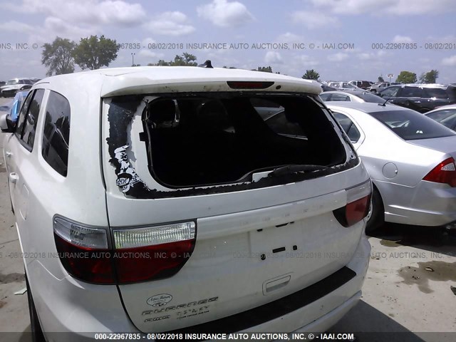 1D4RE3GG3BC689193 - 2011 DODGE DURANGO HEAT WHITE photo 6