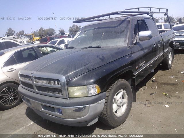 3B7HC13YXVG730826 - 1997 DODGE RAM 1500 BLACK photo 2