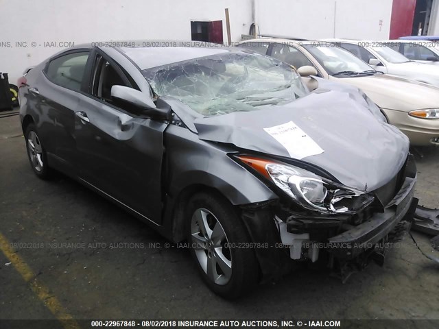 KMHDH4AE7BU152165 - 2011 HYUNDAI ELANTRA GLS/LIMITED GRAY photo 1