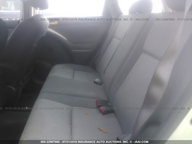 2T1KR32E13C062591 - 2003 TOYOTA COROLLA MATRIX XR SILVER photo 8