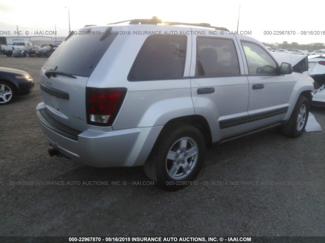 1J4GS48K35C569527 - 2005 JEEP GRAND CHEROKEE LAREDO/COLUMBIA/FREEDOM 银色 照片 4
