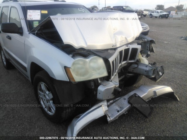 1J4GS48K35C569527 - 2005 JEEP GRAND CHEROKEE LAREDO/COLUMBIA/FREEDOM 银色 照片 6