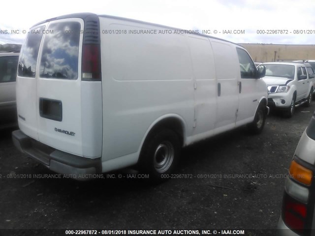 1GCEG15W311237131 - 2001 CHEVROLET EXPRESS G1500  WHITE photo 4