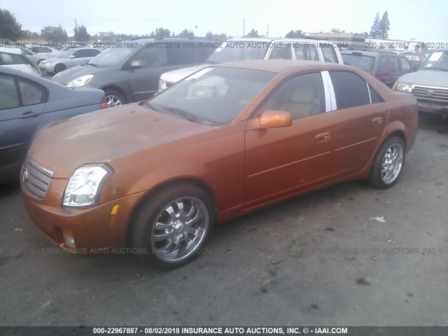 1G6DM57N830147307 - 2003 CADILLAC CTS ORANGE photo 2