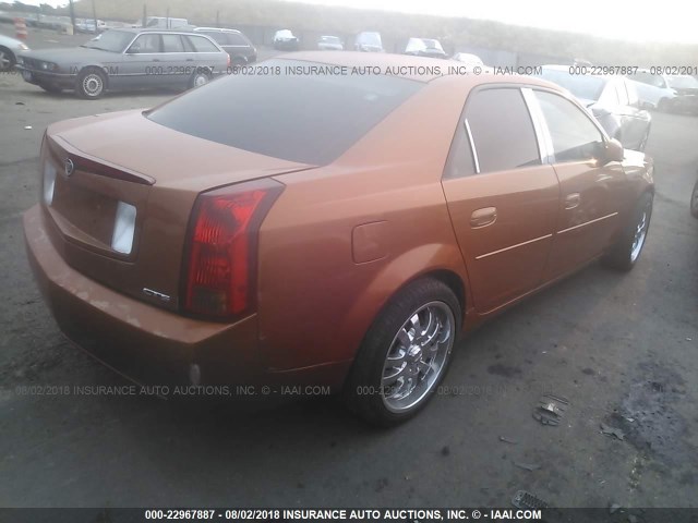 1G6DM57N830147307 - 2003 CADILLAC CTS ORANGE photo 4