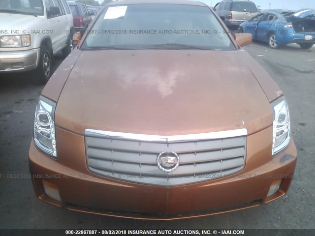 1G6DM57N830147307 - 2003 CADILLAC CTS ORANGE photo 6