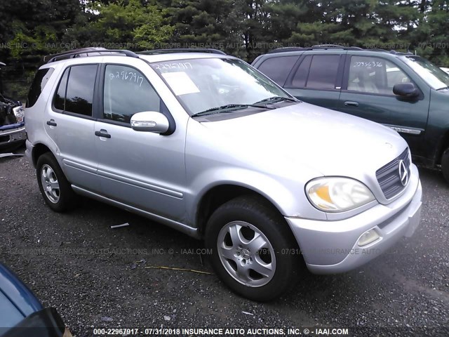 4JGAB57E94A492830 - 2004 MERCEDES-BENZ ML 350 SILVER photo 1