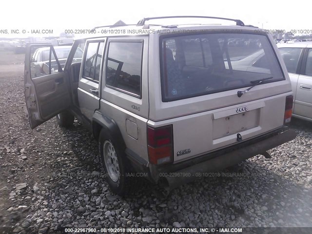 1J4FJ68S6TL122357 - 1996 JEEP CHEROKEE SPORT/CLASSIC თაფლისფერი ფოტო 3