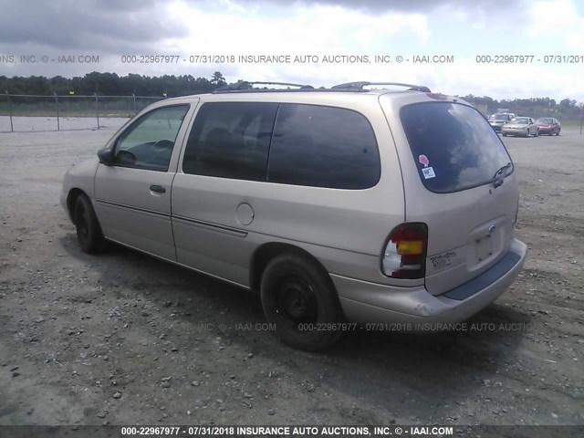 2FMZA5149WBC76392 - 1998 FORD WINDSTAR WAGON TAN photo 3