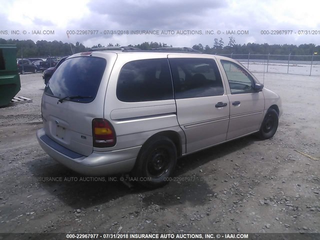 2FMZA5149WBC76392 - 1998 FORD WINDSTAR WAGON TAN photo 4