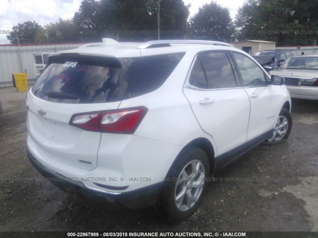 3GNAXMEV2JS543962 - 2018 CHEVROLET EQUINOX PREMIER WHITE photo 4