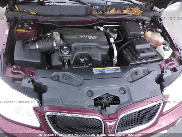 2CKDL43F186349681 - 2008 PONTIAC TORRENT BURGUNDY photo 10