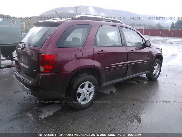 2CKDL43F186349681 - 2008 PONTIAC TORRENT BURGUNDY photo 4