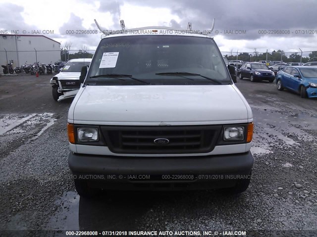 1FTNE24LX6DA26226 - 2006 FORD ECONOLINE E250 VAN WHITE photo 6