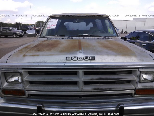 3B4GM07Y2KM952008 - 1989 DODGE RAMCHARGER AW-100 BLUE photo 6