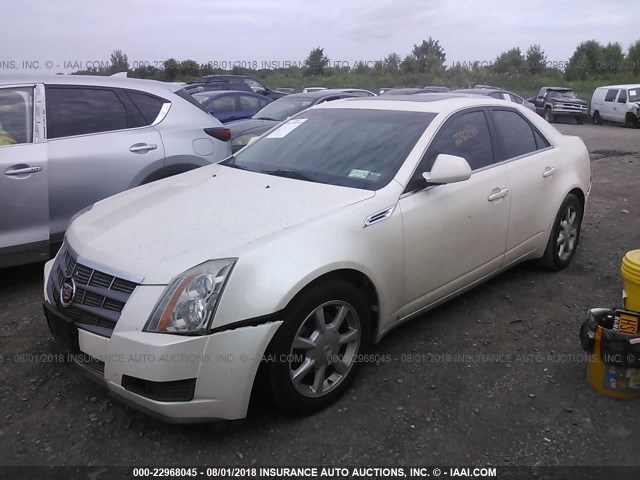 1G6DG577390128908 - 2009 CADILLAC CTS WHITE photo 2
