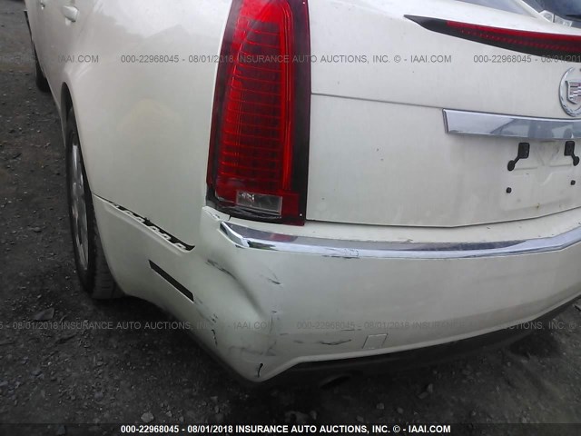1G6DG577390128908 - 2009 CADILLAC CTS WHITE photo 6