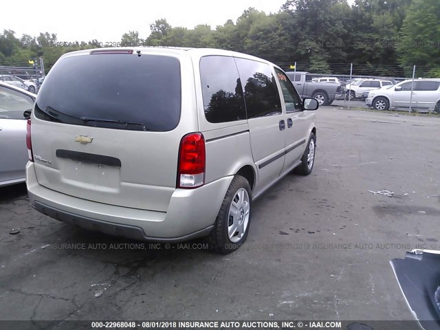 1GNDU23147D147292 - 2007 CHEVROLET UPLANDER LS თაფლისფერი ფოტო 4