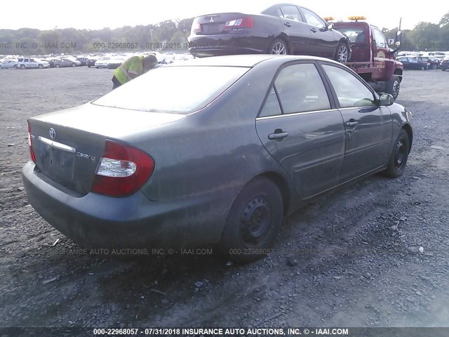 4T1BE32K32U598909 - 2002 TOYOTA CAMRY LE/XLE/SE Yaşıl foto 4