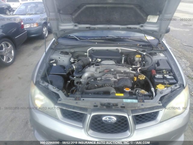 JF1GD67646H518063 - 2006 SUBARU IMPREZA 2.5I GRAY photo 10