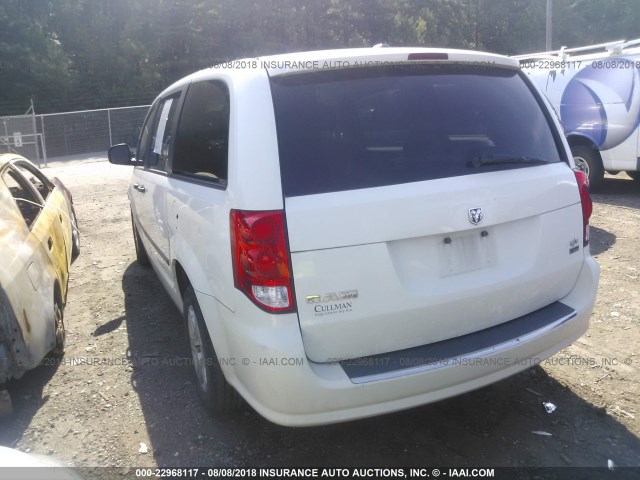 2C4JDGAG5CR218846 - 2012 DODGE RAM VAN WHITE photo 3